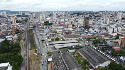 Fototapeta premium Visão aérea da cidade de Mogi das Cruzes, SP, Brasil