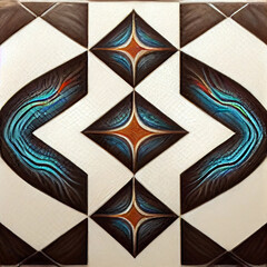 Fototapeta premium Style Colorful Abstract Seamless Tiles