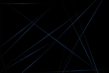 Abstract black with blue lines, triangles background modern design. Vector illustration EPS 10.