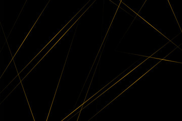Fototapeta premium Abstract black with gold lines, triangles background modern design. Vector illustration EPS 10.
