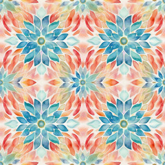 Fototapeta na wymiar Watercolor seamless pattern wallpapers, fashion, backgrounds, textures, DIY, wrappers