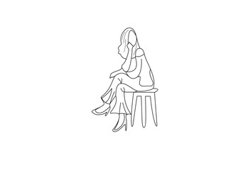 girl sitting on achair1