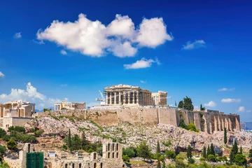 Foto auf Alu-Dibond Parthenon, Acropolis of Athens, Greece at summer day © sborisov