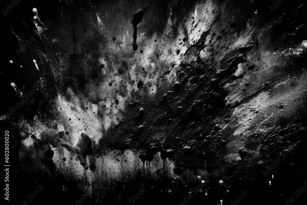 Poster monochromatic image with a black and white color scheme generative ai
