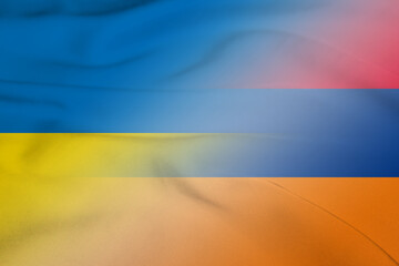 Ukraine and Armenia state flag transborder contract ARM UKR
