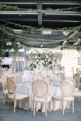Bridal table for beautiful wedding