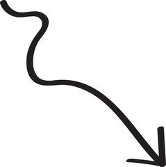 decoration hand drawn arrow illustration.