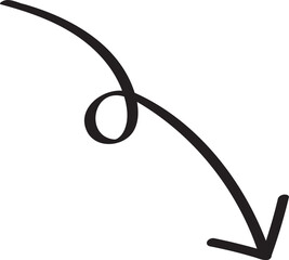 decoration hand drawn arrow illustration.