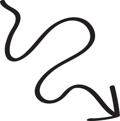 decoration hand drawn arrow illustration.