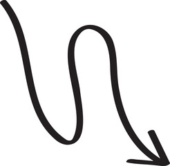 decoration hand drawn arrow illustration.