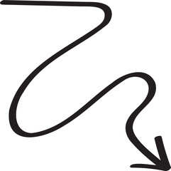 decoration hand drawn arrow illustration.