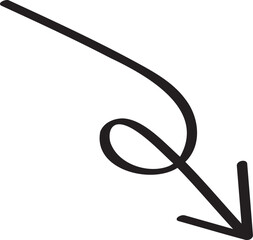 decoration hand drawn arrow illustration.