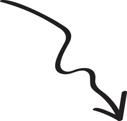 decoration hand drawn arrow illustration.