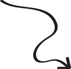 decoration hand drawn arrow illustration.