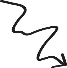 decoration hand drawn arrow illustration.