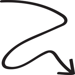 decoration hand drawn arrow illustration.