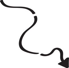 decoration hand drawn arrow illustration.