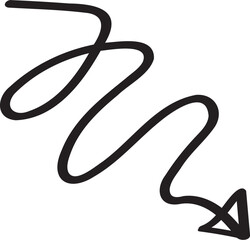 decoration hand drawn arrow illustration.