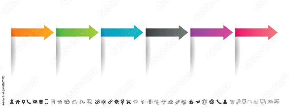 Poster blank and clean. steps business data visualization timeline process infographic template design