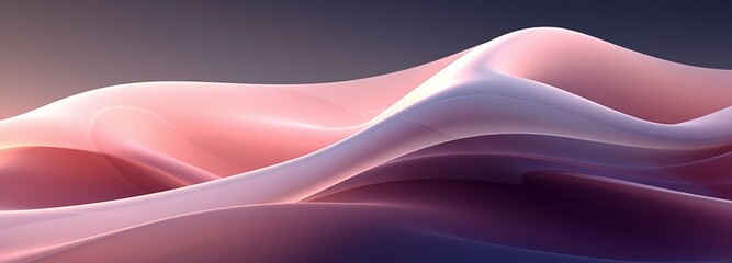 Abstract Background with Soothing Velvet Waves in Pink, Purple, Beige,, AI Generative