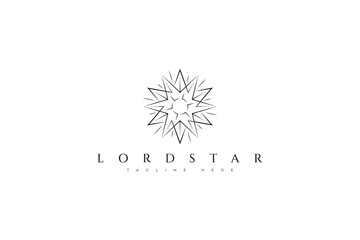 Stardust Abstract Geometric Shine and Amazing Sign Symbol Logo.
