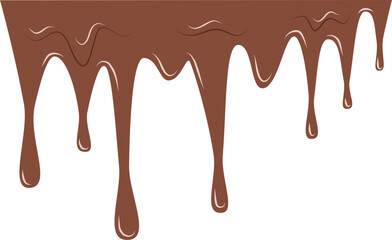 Melting chocolate, dripping chocolate 