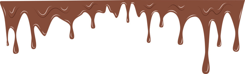 Melting chocolate, dripping chocolate 