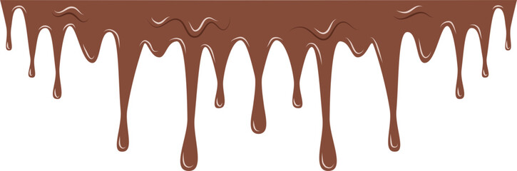 Melting chocolate, dripping chocolate 