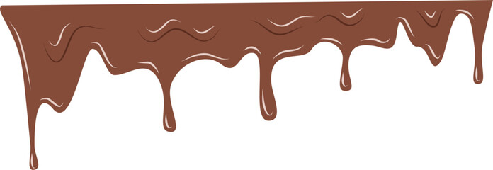 Melting chocolate, dripping chocolate 