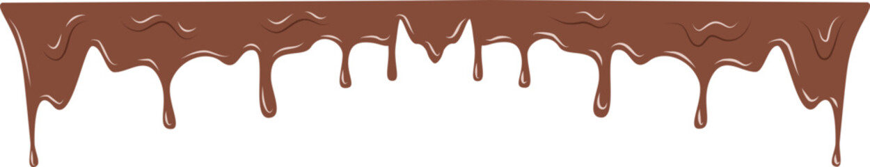 Melting chocolate, dripping chocolate 