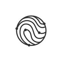 security logo template. Icon Illustration Brand Identity. Isolated and flat illustration. Vector graphic