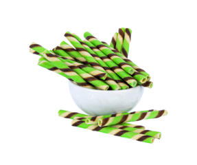 Wafer sticks isolated on  transparent png