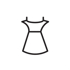 Clothing Dress Woman Outline Icon