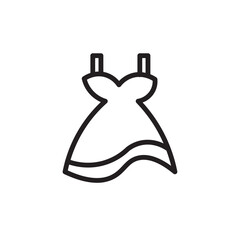Dress Female Feminine Outline Icon