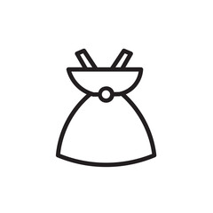 Feminine Garment Woman Outline Icon