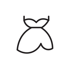 Obraz premium Feminine Garment Woman Outline Icon