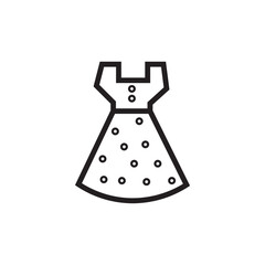 Dress Fashion Girl Outline Icon