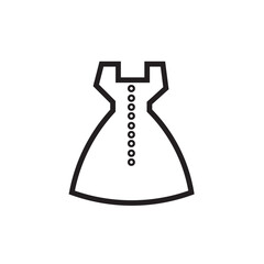 Dress Fashion Girl Outline Icon