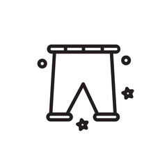 Pants Trousers Winter Outline Icon