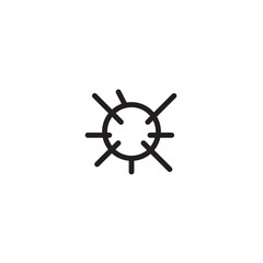 Obraz premium Bomb Fish Ocean Outline Icon