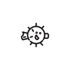 Animal Fish Food Outline Icon