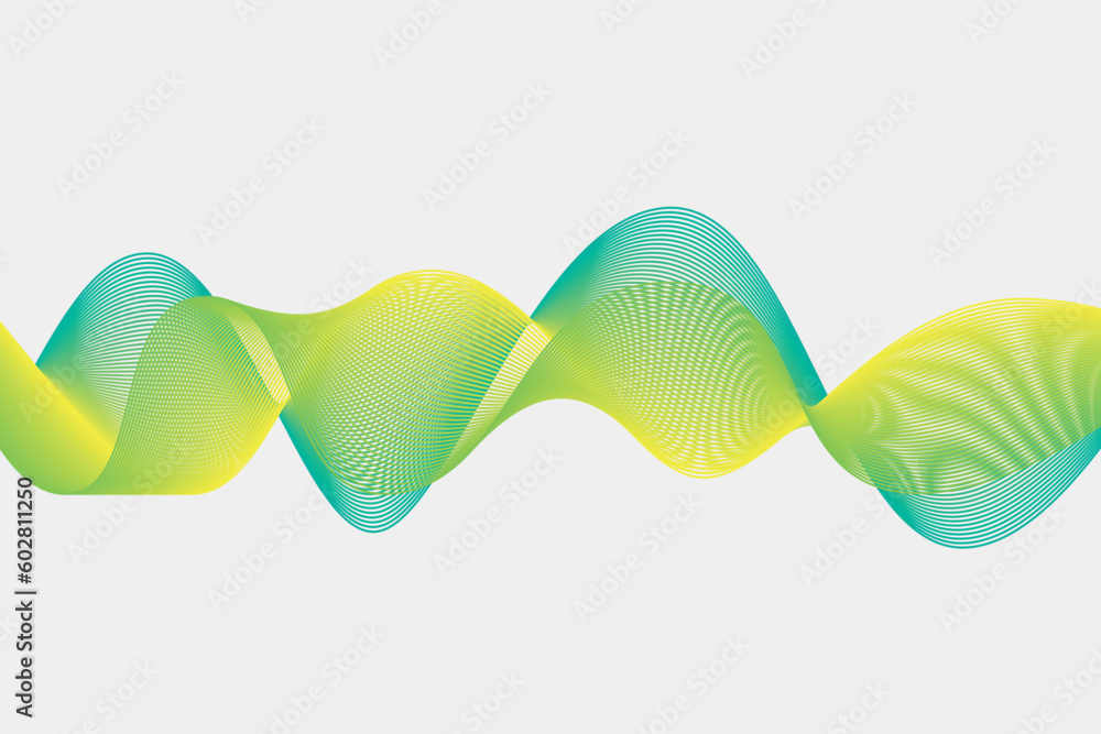 Poster colorful gradient wave line. fluid abstract background. suitable for landing page and computer deskt