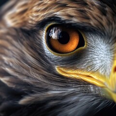 close up of eagle eye generative ai
