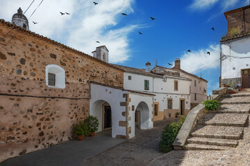 Old Jewish Quarter of Caceres. Extremadura, Spain.