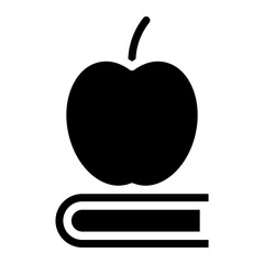 apple with book glyph 