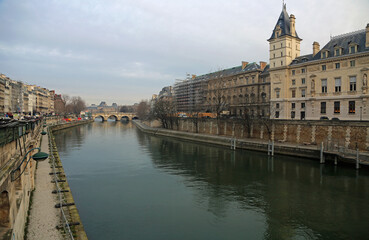 Fototapeta na wymiar Seine River - Paris, France