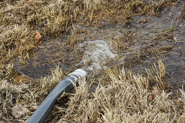 Water Coming Out Of A Fire Hose