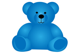 teddy bear isolated on white