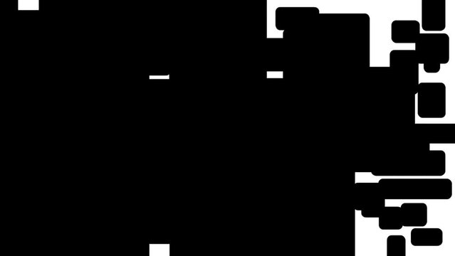 Animation of the transition from white to black by the appearance of dark rectangular spots