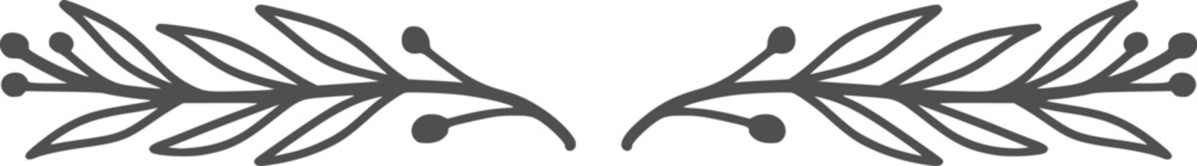 Floral divider, vector, design, illustration, graphic, clipart